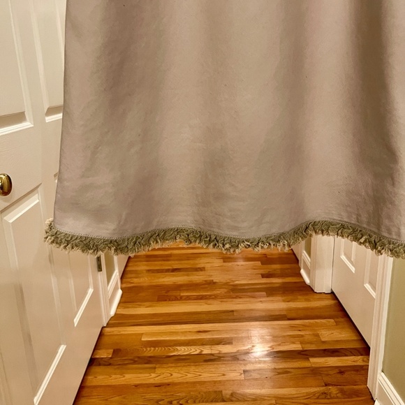 EUC Sportmax Code Khaki Tan Cotton Linen Blend Midi Sundress Dress US Size 6 - Picture 4 of 6